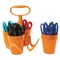 Fiskars Classpack Caddy, 5" Long, 1.6" Cut Length, Assorted Straight Handles, 24/Set